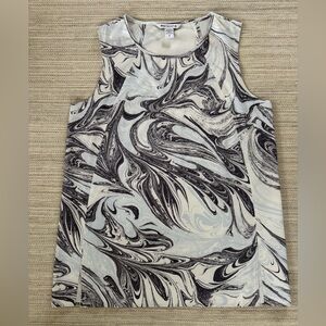 Athleta‎ Zephyr Refined gray blue marble lightweight tank top women’s S